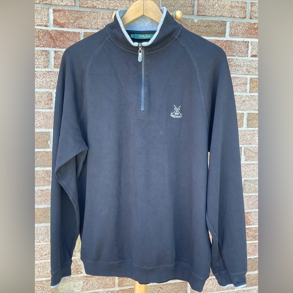 Bobby Jones men's sweater size XL Dark Black - Picture 2 of 9